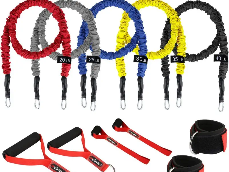 Tube resistance band with handles